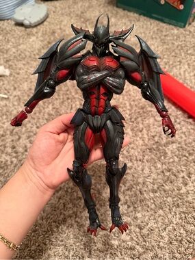 Red and Black Dragon Warrior Action Figure - Kids Toys